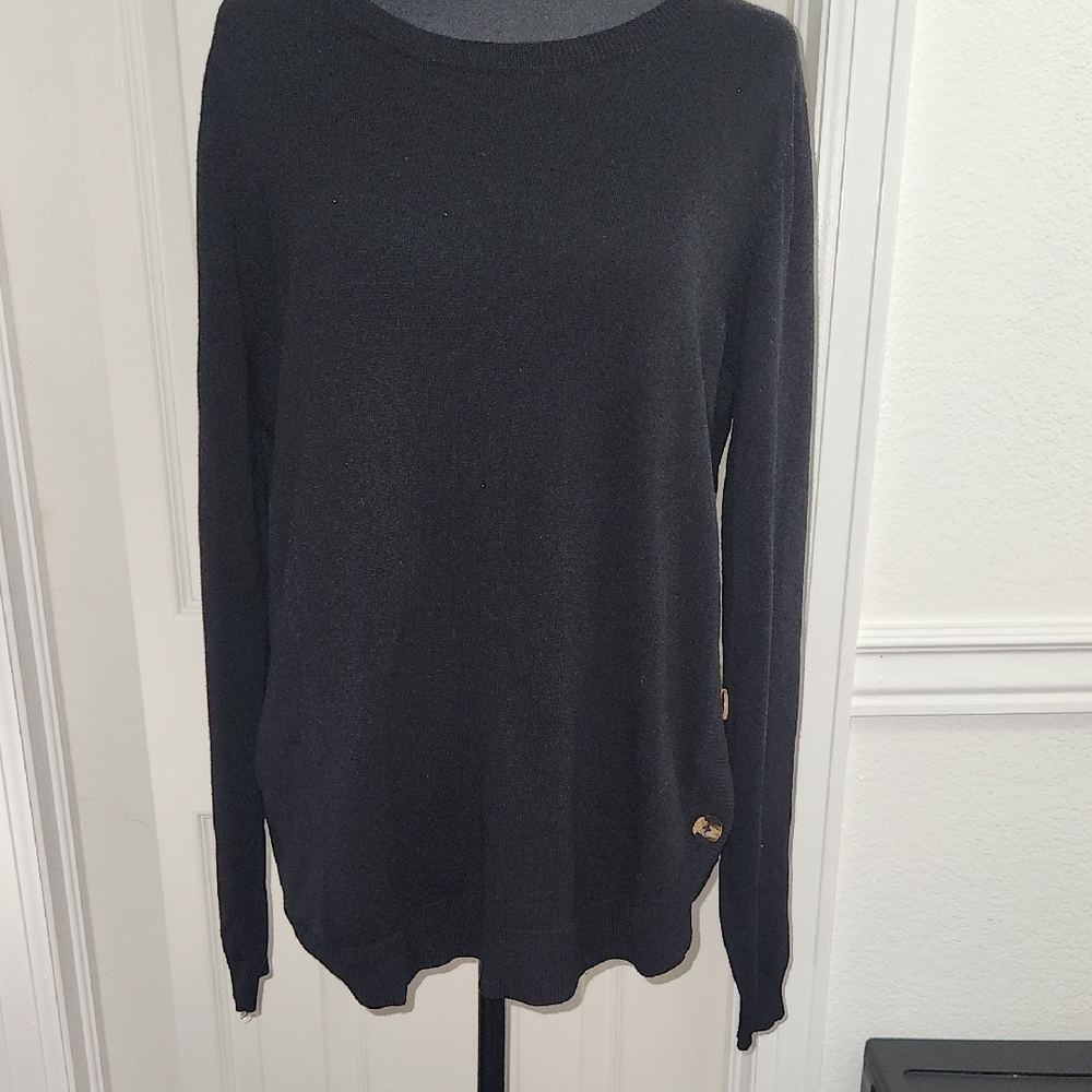 Classic Black Crew Neck Sweater